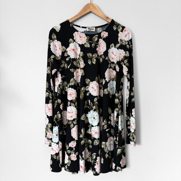 Show Me Your Mumu Tyler Bella Rose Floral Tunic Mini Dress Womens Size Small - Picture 2 of 12